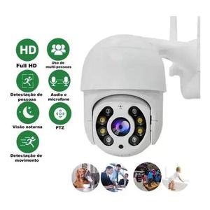 it 4 Câmeras de Segurança Externa Ip Wi-Fi Motorizada Full HD A prova D&#039água + 4 Cartões 128GB