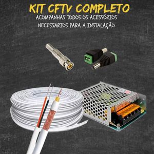Kit 6 Câmeras Segurança FullColor Colorido Dia e Noite Dvr Intelbras 1008c Hd 500gb