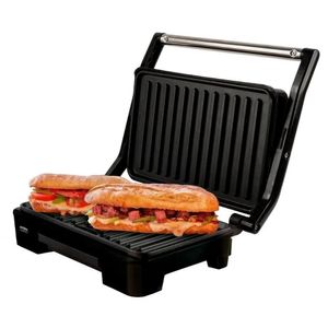 Grill Elétrico Mallory Asteria Compact Inox E Preto- 220v