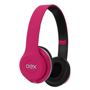 Fone De Ouvido Com Microfone Oex Style Hp103 - Rosa