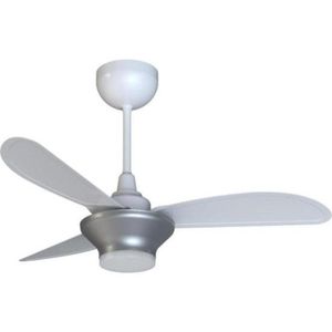 Ventilador De Teto Ventisol Mistral 3 Pás Branco-cinza Bivolt