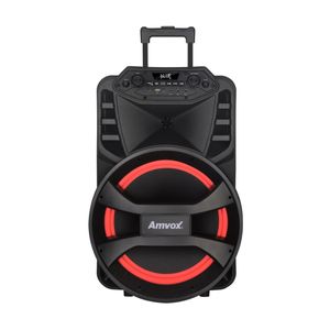 Caixa Amplif 880W Amvox ACA880 Vegas Led BT Bateria Bivolt
