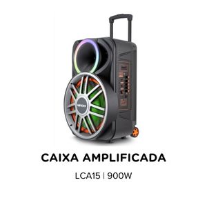 Caixa de Som Amplificada Lenoxx Bluetooth 900W - LCA15