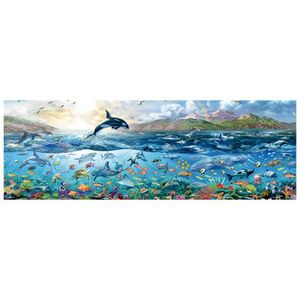 Puzzle Panorama Oceano Azul 1500 Peças - Grow