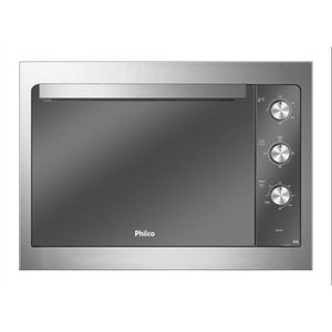 Forno Elétrico de Embutir Philco PFE47E Preto Espelhado Dupla Resistência 47L Preto 127V