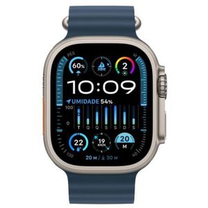 Apple Watch Ultra 2 (GPS + Cellular) 49 mm Caixa de Titânio com Pulseira Oceano Azul