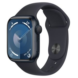 Apple Watch Series 9 (GPS 41 mm) Caixa Meia-noite em Alumínio com Pulseira Esportiva Meia-noite