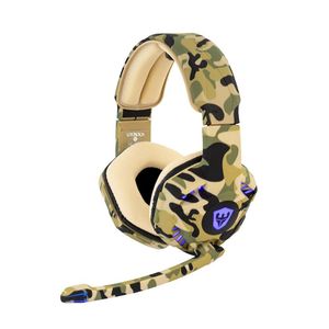 Fone de Ouvido Headset Gamer Sate Camuflado com Luz AE-368C