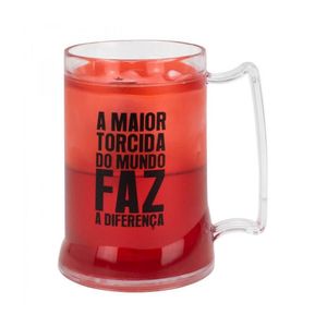 Caneca Gel Isolante Térmico 400ml Flamengo Oficial