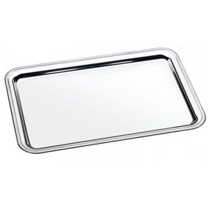 Bandeja Retangular Tramontina Buena em Aço Inox 49x33 cm