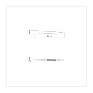Pinça para Decoração e Guarnições Tramontina em Aço Inox 24 cm