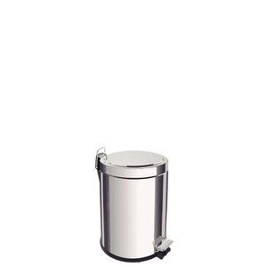 Lixeira Inox com Pedal Tramontina Brasil com Acabamento Polido e Balde Interno 3 L