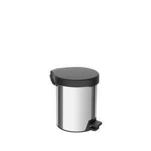 Lixeira com Pedal New Tramontina em aço inox com acabamento polido 5 L