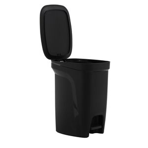 Lixeira Tramontina Compact 10L em Polipropileno Preto com Haste em Aço Galvanizado