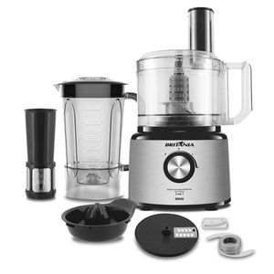 Multiprocessador Britânia Bmp2700P Em Inox Turbo 900W 220V