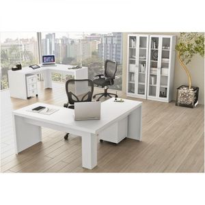 Ambiente Para Home Office 06 Peças Branco