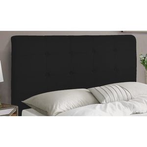 Cabeceira de Casal King 195cm Luna Corano Preto Mpozenato