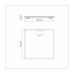 Balança Digital Corporal Tramontina Adatto Em Aço Inox