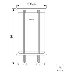 Lixeira Tramontina Cesena 65L Com Acabamento Scotch Brite