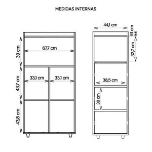 Kit Conjunto Escritório 2 Peças Studio Marrom Caemmun