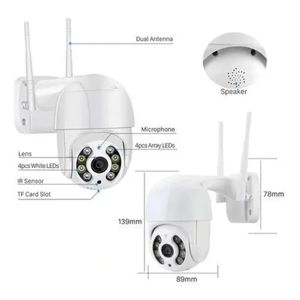 Câmera ip Externa Rotativa Dome 2 Antenas Wifi Hd Icsee