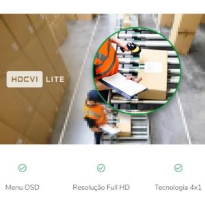 Kit 8 Camera de Seguranca Intelbras Dome vhl 1120d Dvr 8 canais multi hd