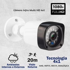 Kit 4 Cameras Segurança 1080p Full Hd Dvr Intelbras 4ch S/hd