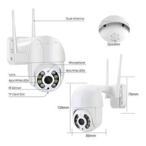 Câmera Ip Icsee ptz speed dome Prova D'Agua Infravermelho Externa Wifi Hd