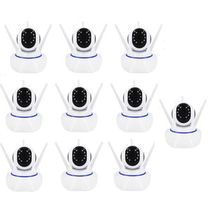 kit 10 Câmera IP Wifi 720P Robo C/ Áudio Grava CartãoSD Atacado Revenda Barato