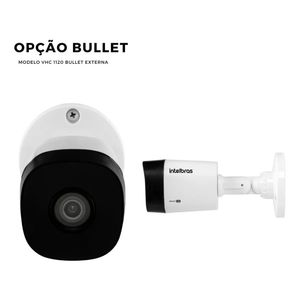 Kit Cftv 4 Câmeras Multi Hd 720p 1mp Dvr Intelbras Mhdx 1104