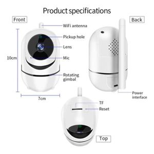 Câmera IP Wifi 720P Robo C/ Áudio Auto Tracking Grava em Nuvem e CartãoSD