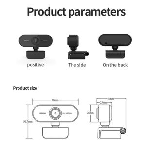 Full Hd 1080 Webcam Usb Mini Câmera De Visão 360º Microfone