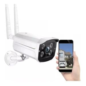 Camera Ip Wifi Externa 2 Antenas Hd Acesso Remoto + Fonte