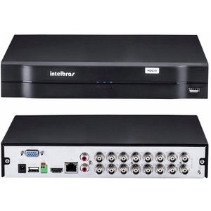 Kit Cftv 16 Cameras Segurança  Hd Dvr Intelbras mhdx 1116 S/ HD