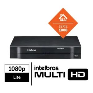 Kit 2 Camera de Seguranca Intelbras Dome vhl 1120d Dvr 4 canais multi hd