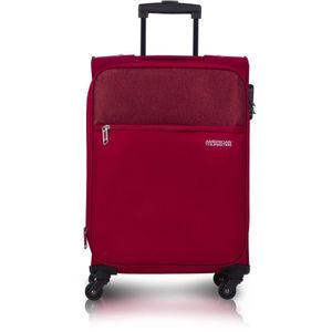 Mala De Bordo Poliester American Tourister By Samsonite Frankfurt Cadeado Vermelho P