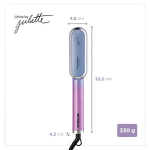 Escova Alisadora Qu4tro Elementos By Juliette Mondial EA-JU-03