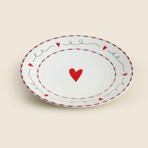 Prato para Lanche Heart Stonewear 22cm - A\CASA