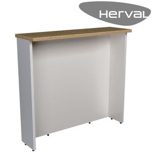 Bancada de Cozinha Herval Liz, Branco Carvalho, 120 cm