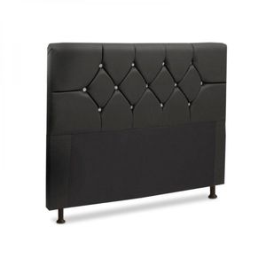 Cabeceira Box Casal King 195cm França Corino Preto