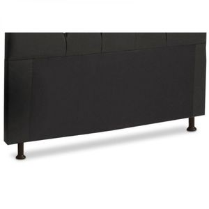 Cabeceira Box Casal King 195cm França Corino Preto