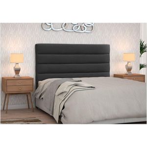 Cabeceira Casal Queen 160 Cm Greta Suede Liso Preto