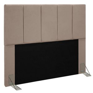 Cabeceira Cama Box Casal Queen 160cm Pérola D10 Suede Bege