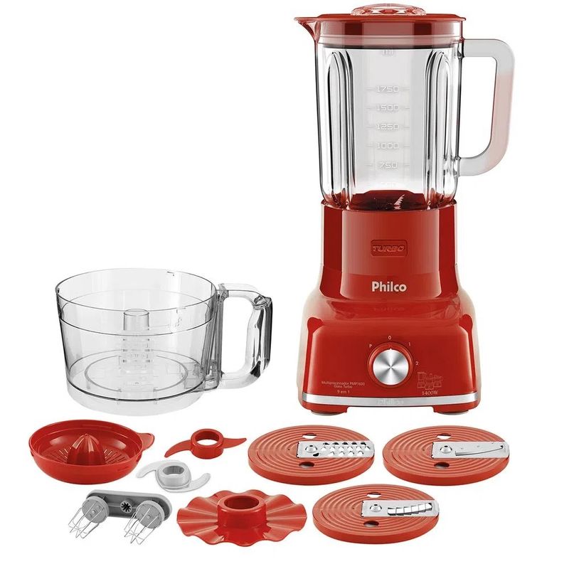 Multiprocessador Philco PMP1600V Glass Turbo 9 em 1