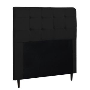 Cabeceira de Casal Queen 160cm Luna I02 Suede Preto