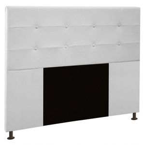 Cabeceira Cama Box Casal Queen 160Cm D10 Safira Corano Branco - Mpozenato