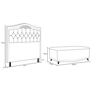 Cabeceira Cama Box Casal 160Cm Corano Marrom Escuro