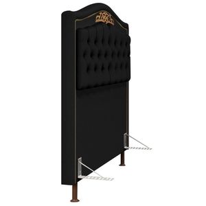 Cabeceira Cama Box Casal 195Cm Corano Preto