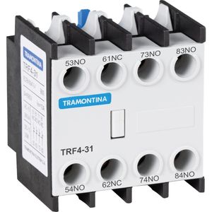 Contato Auxiliar Frontal para Contator Tramontina TRF4- 31 3NA+1NF