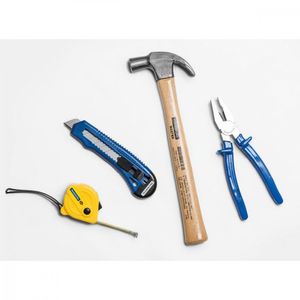 Kit de Ferramentas Tramontina com Martelo Estilete Alicate e Trena 4 peças